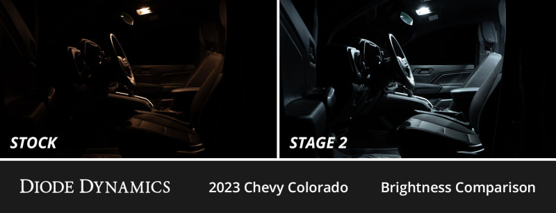 Chevrolet Colorado LED Interior Kit - Diode Dynamics - Stage 2 - Cool White - `23-`27